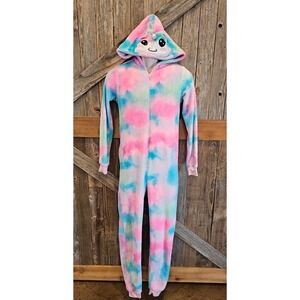 Full zip plushie furry costume size small unicorn Halloween cosplay rainbow